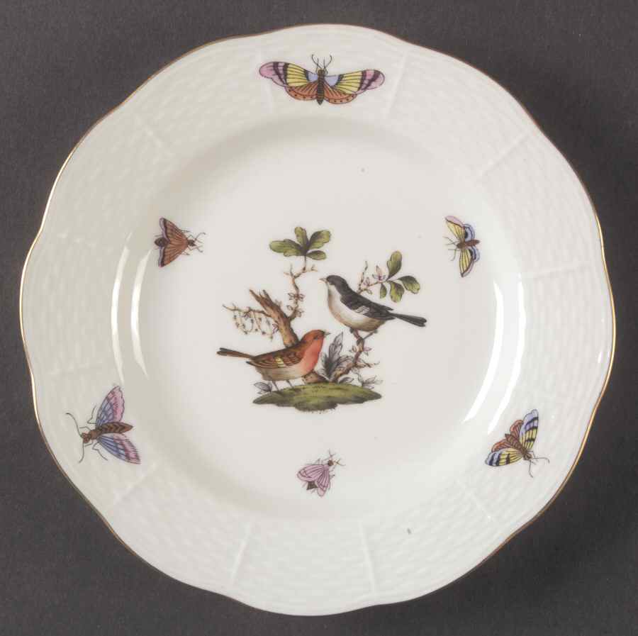 Rothschild Bird (RO) Bread & Butter Plate by Herend-1