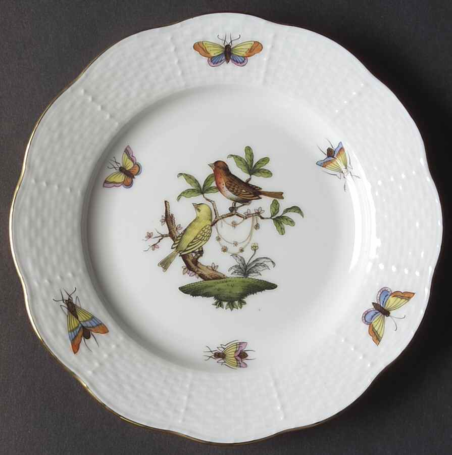 Rothschild Bird (RO) Bread & Butter Plate by Herend-1