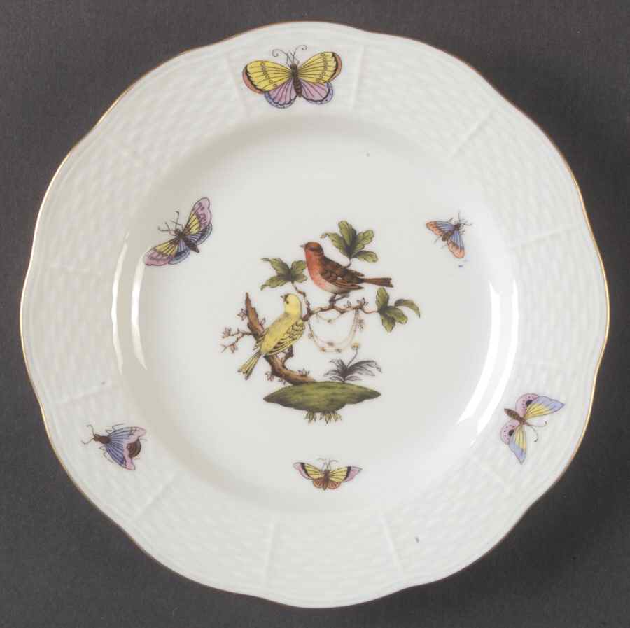 Rothschild Bird (RO) Bread & Butter Plate by Herend-1