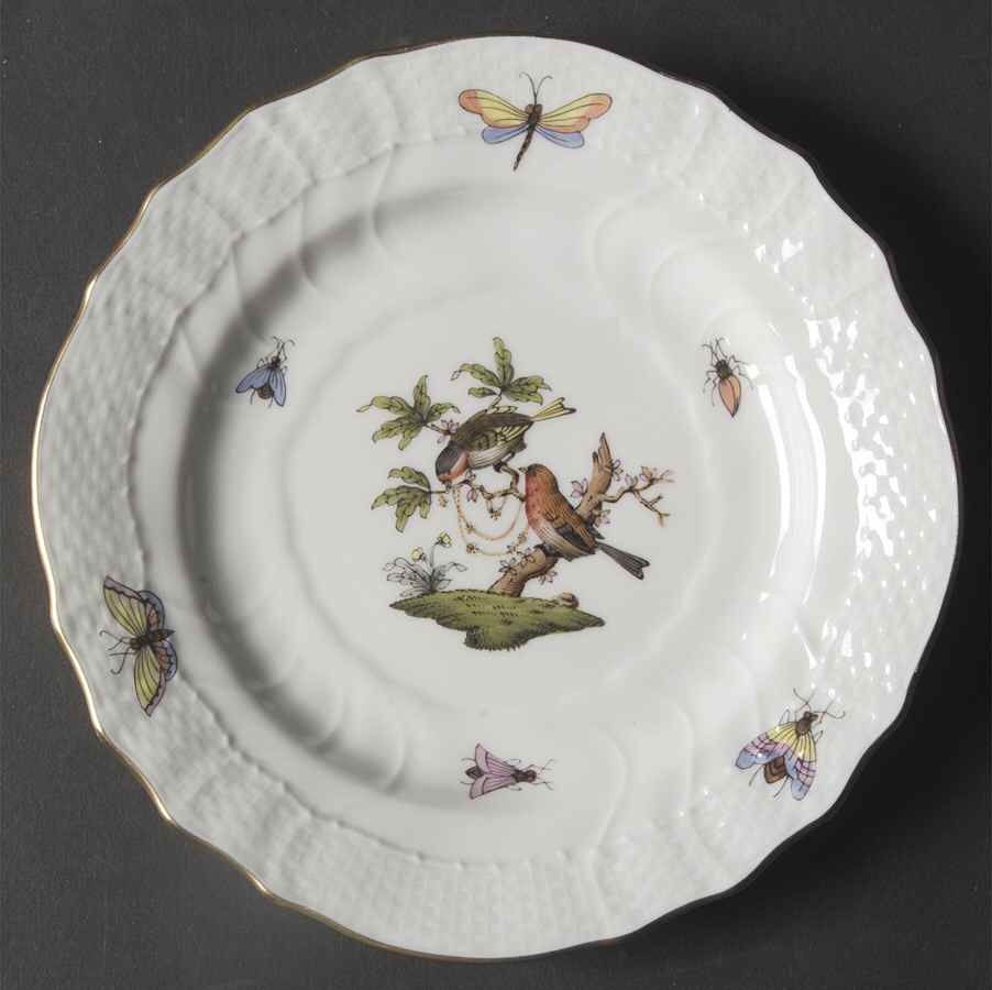 Rothschild Bird (RO) Bread & Butter Plate by Herend-1