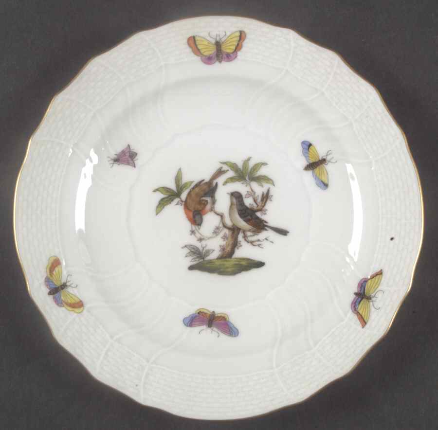 Rothschild Bird (RO) Bread & Butter Plate by Herend-1