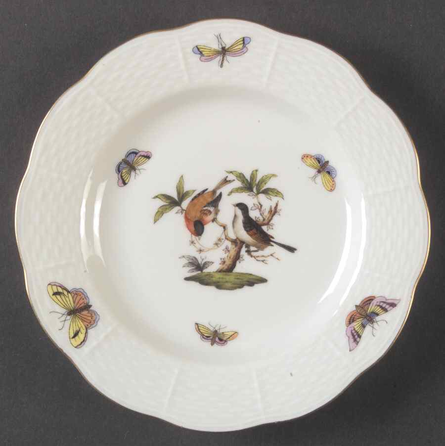 Rothschild Bird (RO) Bread & Butter Plate by Herend-1
