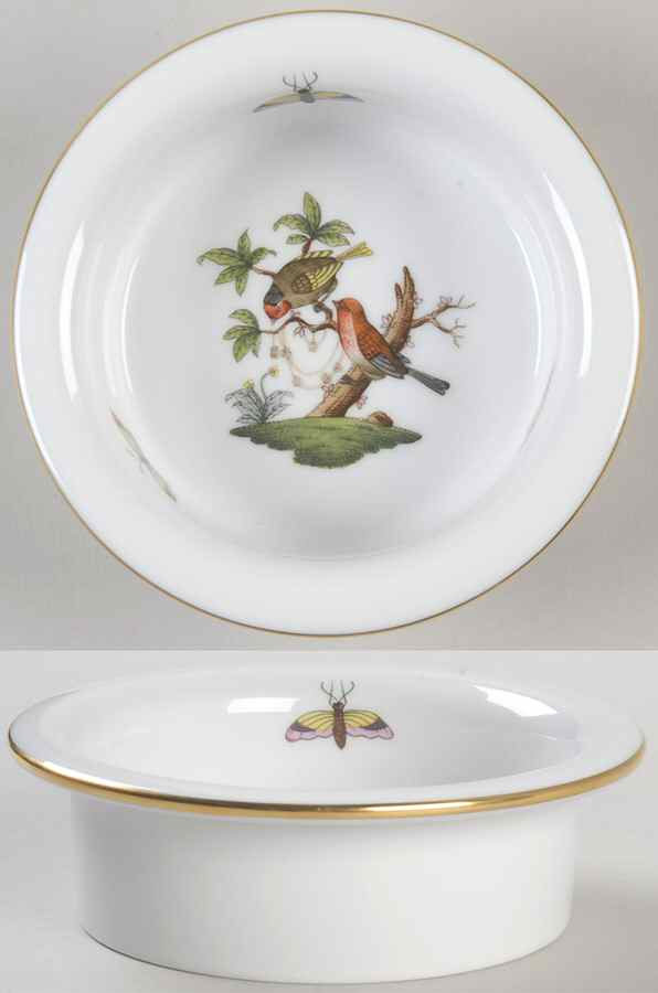Rothschild Bird (RO) Center Piece for 7 Pc Hors D'Ouevre Set by Herend-1
