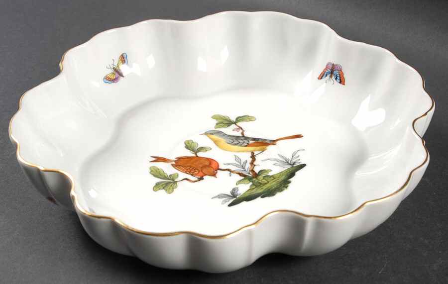 Rothschild Bird (RO) 8" Melon Bowl by Herend-1