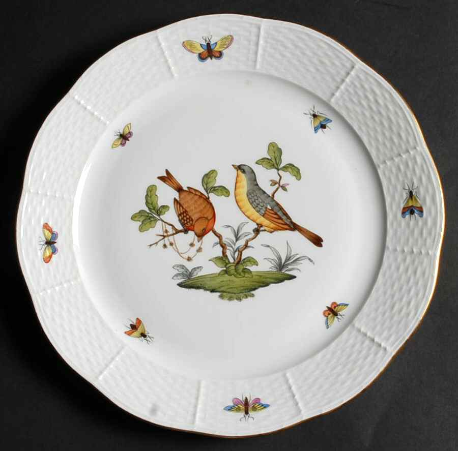 Rothschild Bird (RO) Dinner Plate by Herend-1