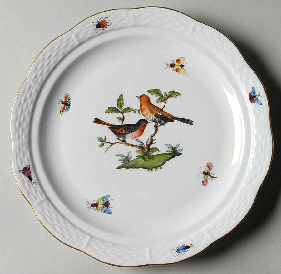 Rothschild Bird (RO) Muffin Dish No Lid by Herend-1