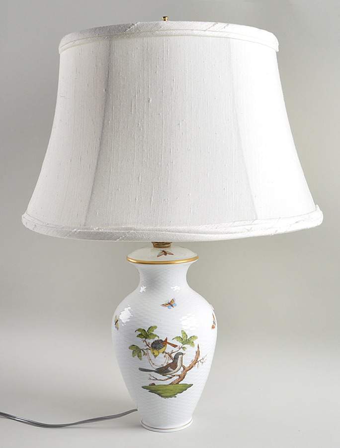 Rothschild Bird (RO) 23" Electric Lamp & Shade by Herend-1