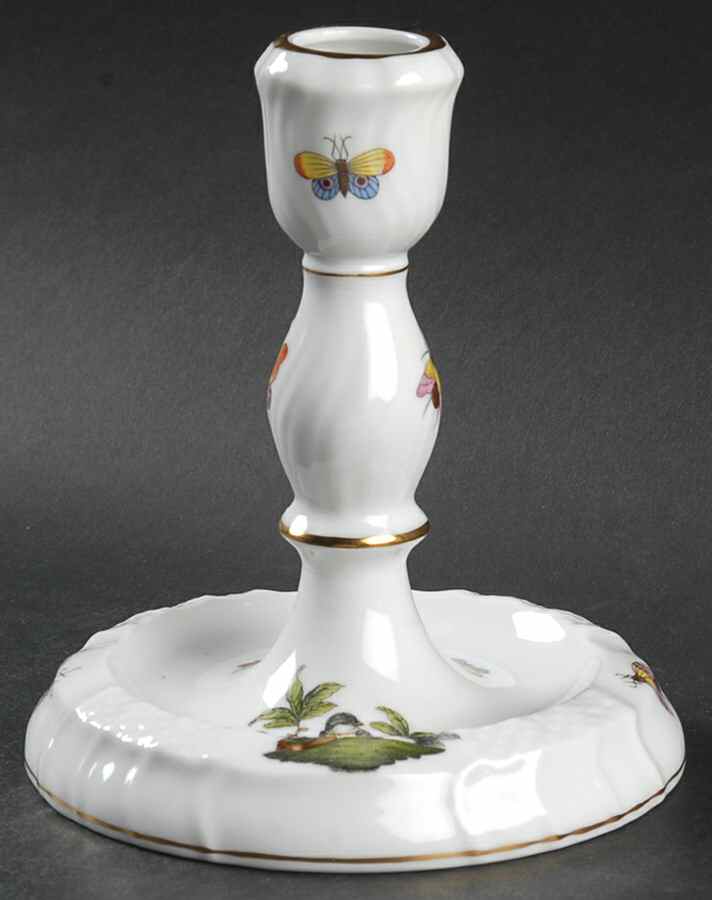 Rothschild Bird (RO) 5" Candlestick by Herend-1