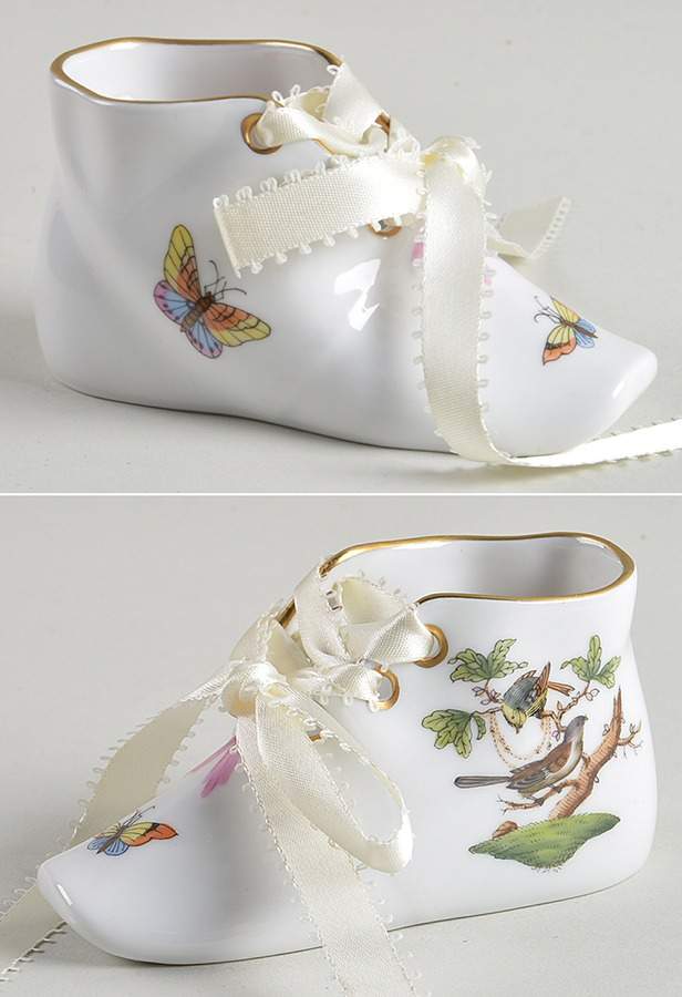 Rothschild Bird (RO) Baby Shoe by Herend-1