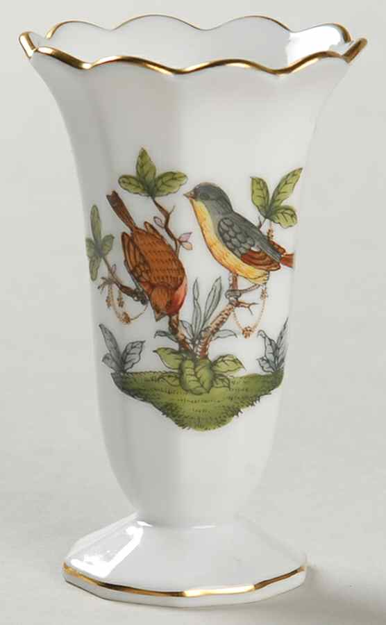 Rothschild Bird (RO) 2" Bud Vase by Herend-1