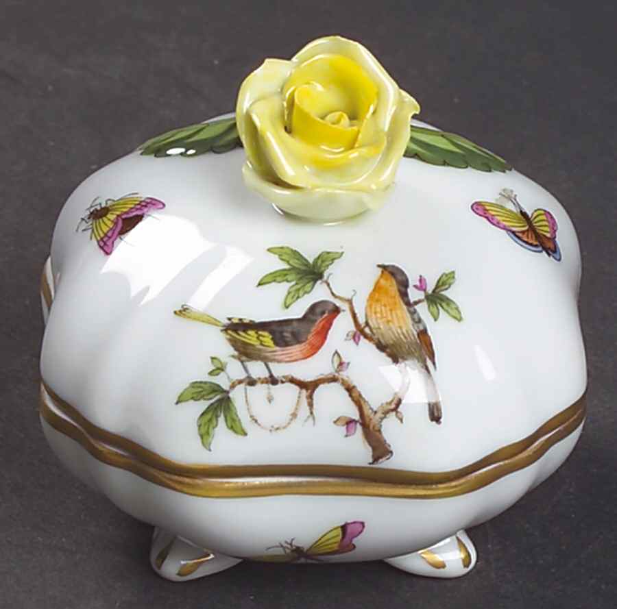 Rothschild Bird (RO) Bon Bon & Lid by Herend-1