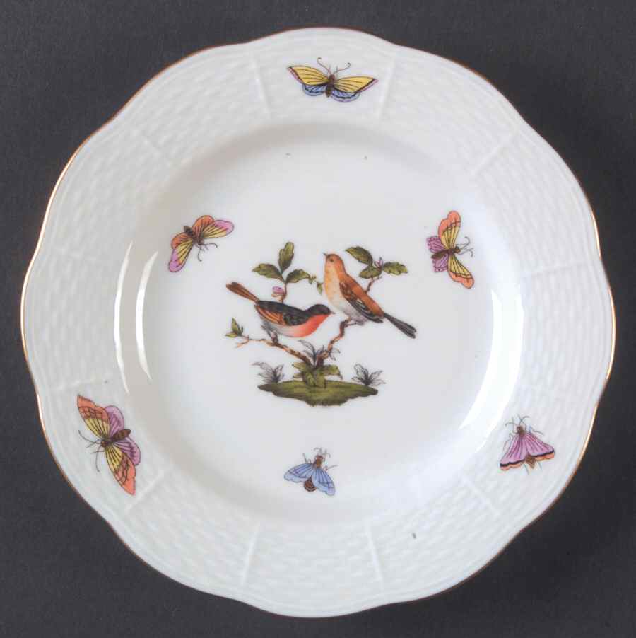 Rothschild Bird (RO) Bread & Butter Plate by Herend-1