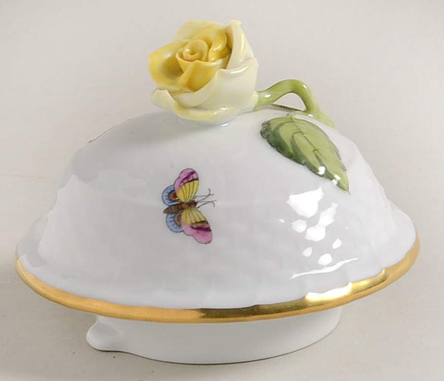 Rothschild Bird (RO) Lid for Coffee Pot by Herend-1