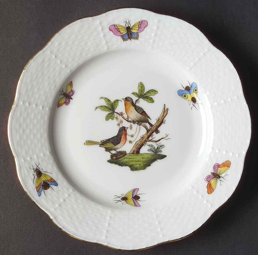Rothschild Bird (RO) Bread & Butter Plate by Herend-1