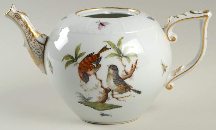 Rothschild Bird (RO) Teapot No Lid by Herend-1