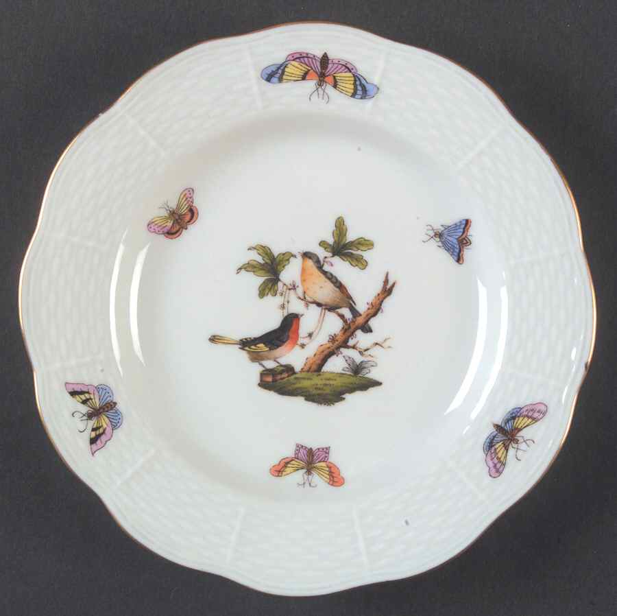 Rothschild Bird (RO) Bread & Butter Plate by Herend-1
