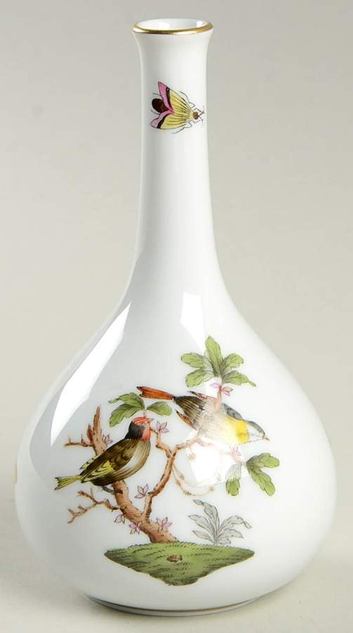 Rothschild Bird (RO) 5" Bud Vase by Herend-1