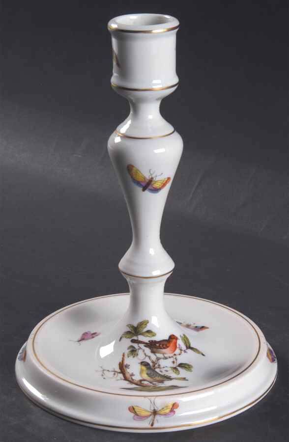 Rothschild Bird (RO) 7" Candlestick by Herend-1