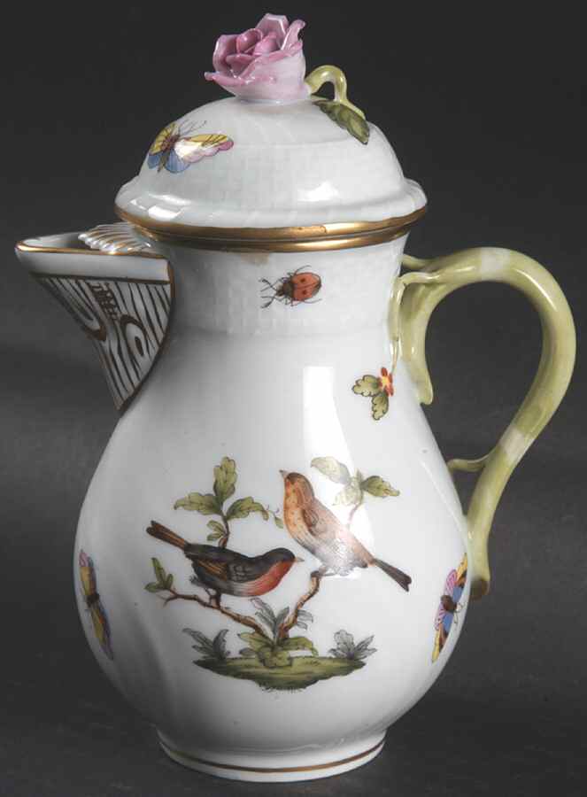 Rothschild Bird (RO) Hot Water Jug & Lid by Herend-1