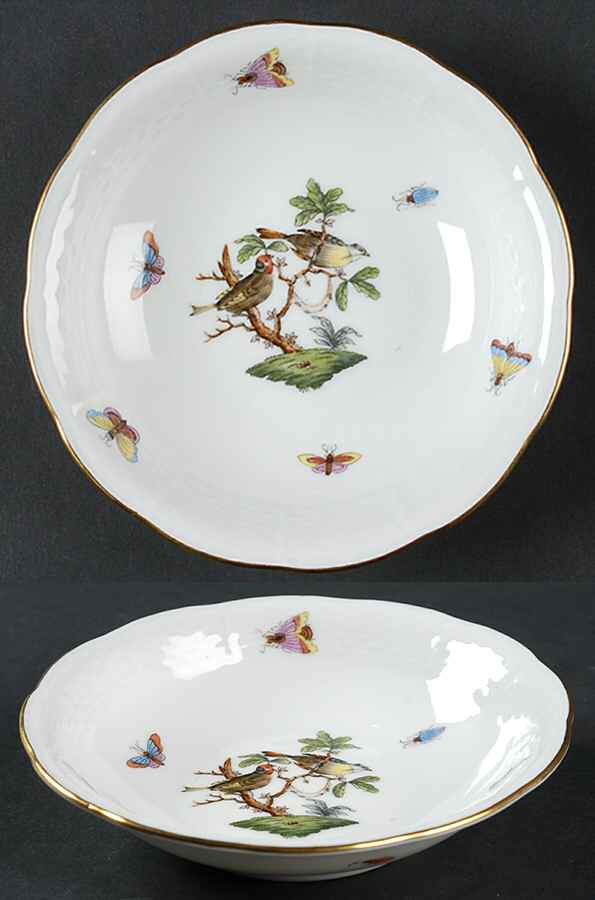 Rothschild Bird (RO) Fruit/Dessert (Sauce) Bowl by Herend-1