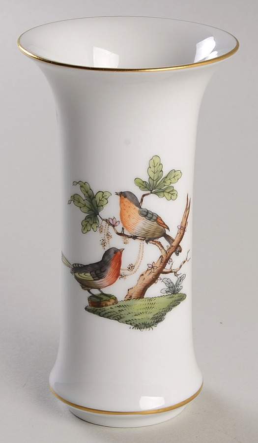 Rothschild Bird (RO) 4" Small Vase by Herend-1