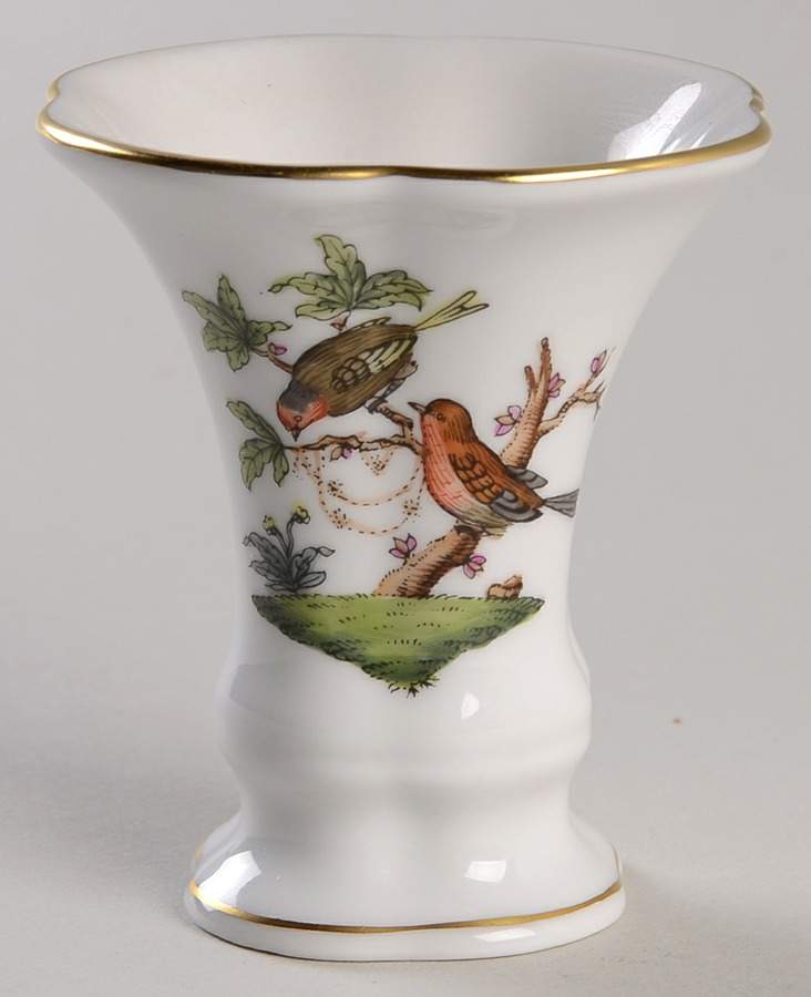 Rothschild Bird (RO) 2" Vase by Herend-1