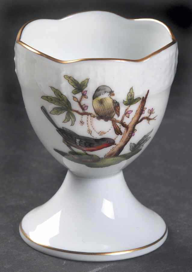 Rothschild Bird (RO) Single Egg Cup by Herend-1