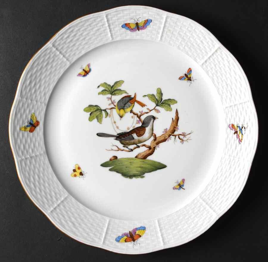 Rothschild Bird (RO) Dinner Plate by Herend-1