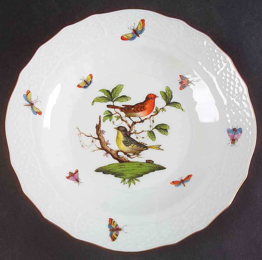 Rothschild Bird (RO) Dessert/Pie Plate by Herend-1