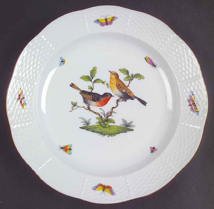Rothschild Bird (RO) Dinner Plate by Herend-1