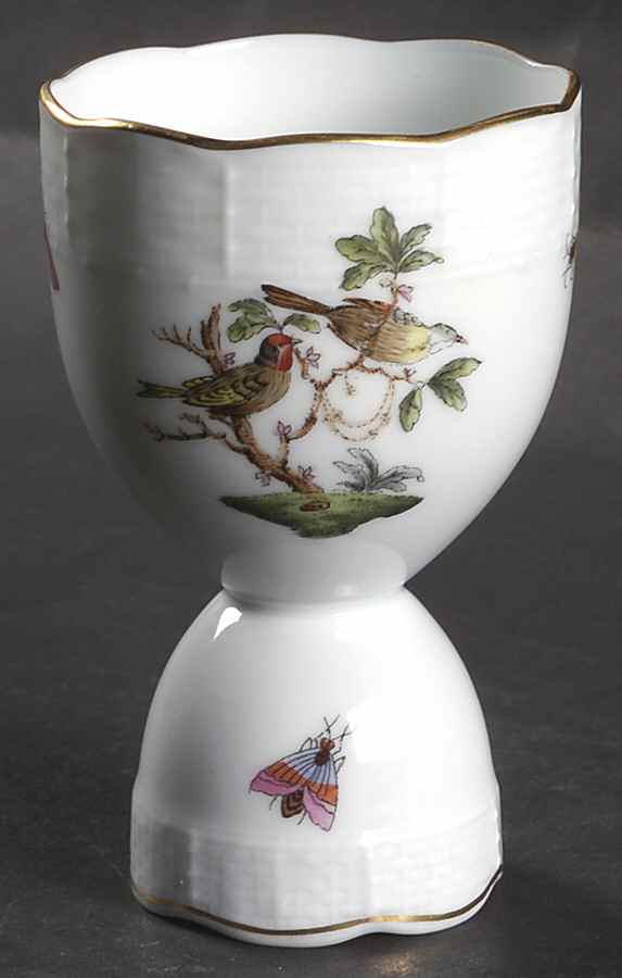 Rothschild Bird (RO) Double Egg Cup by Herend-1