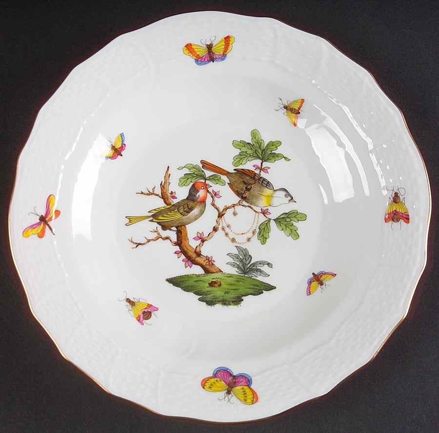 Rothschild Bird (RO) Dessert/Pie Plate by Herend-1