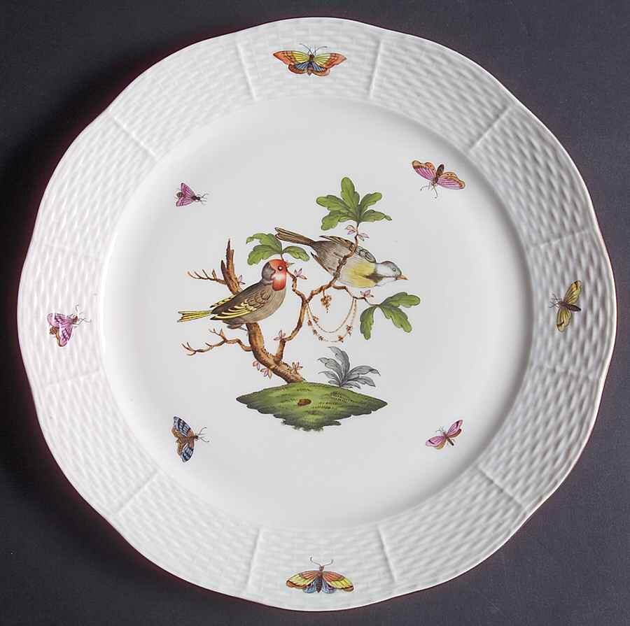 Rothschild Bird (RO) Dinner Plate by Herend-1