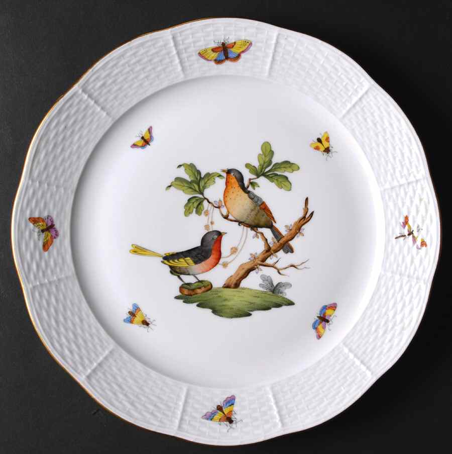 Rothschild Bird (RO) Dinner Plate by Herend-1