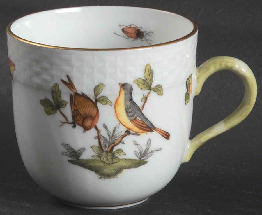 Rothschild Bird (RO) Flat Demitasse Cup by Herend-1