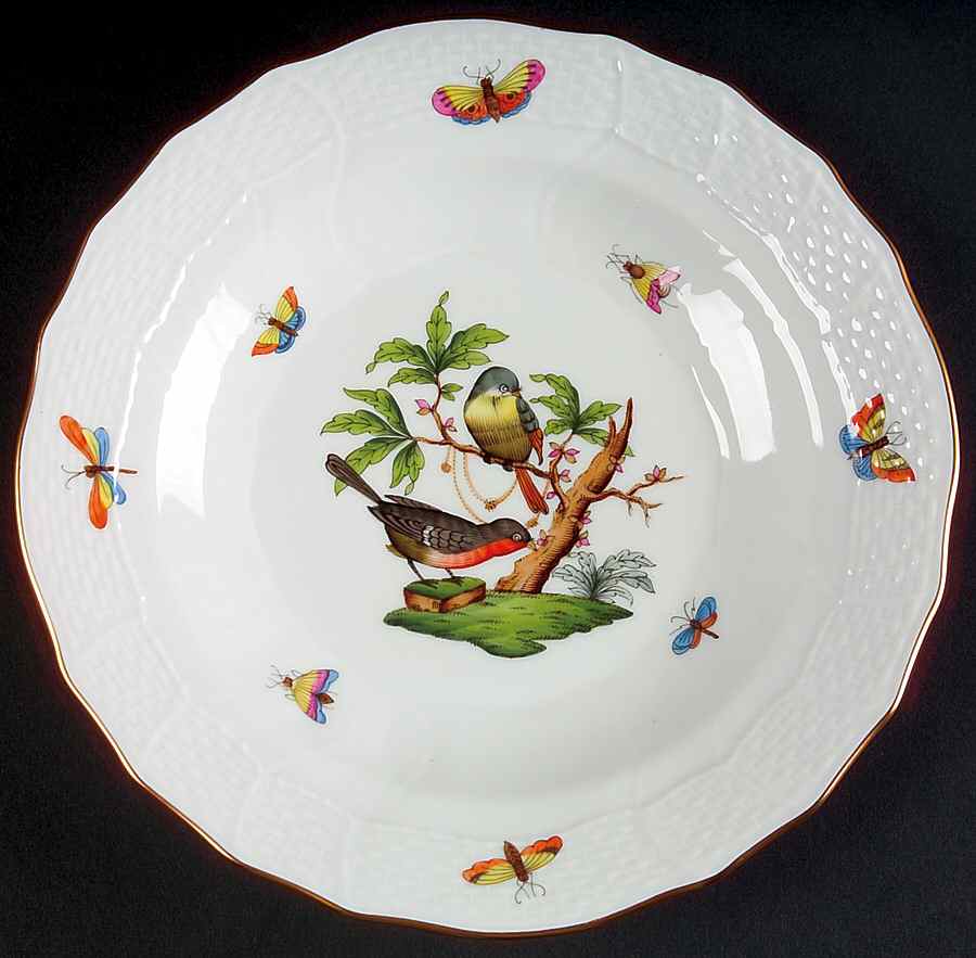 Rothschild Bird (RO) Dessert/Pie Plate by Herend-1