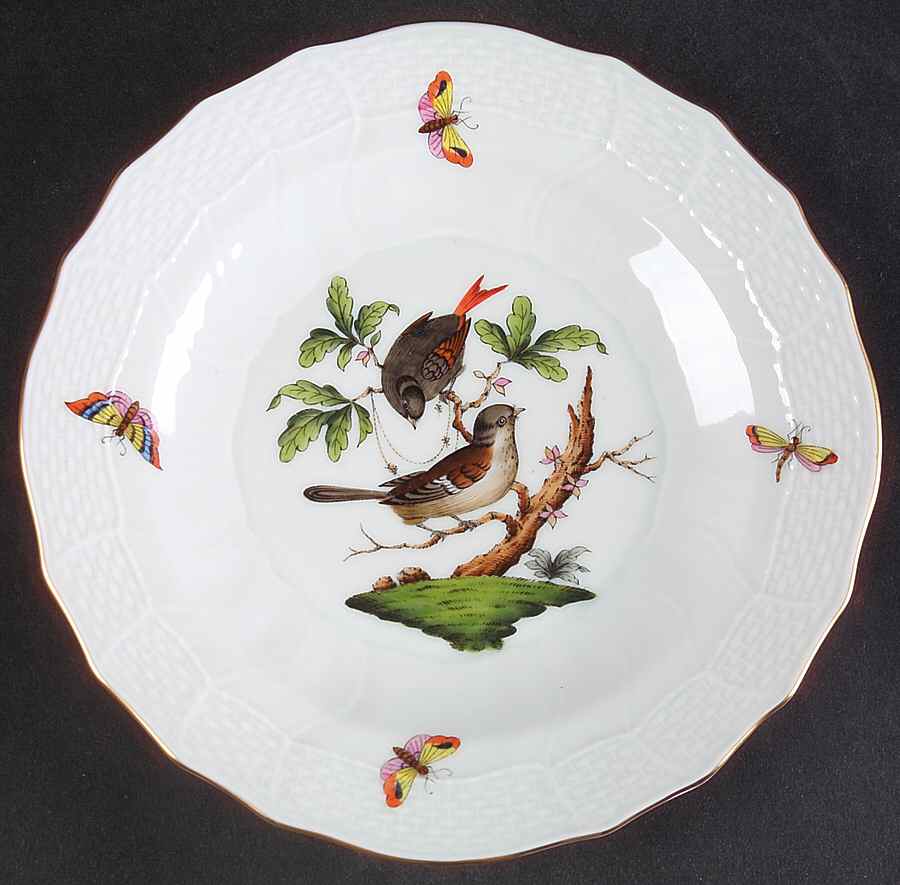 Rothschild Bird (RO) Dessert/Pie Plate by Herend-1