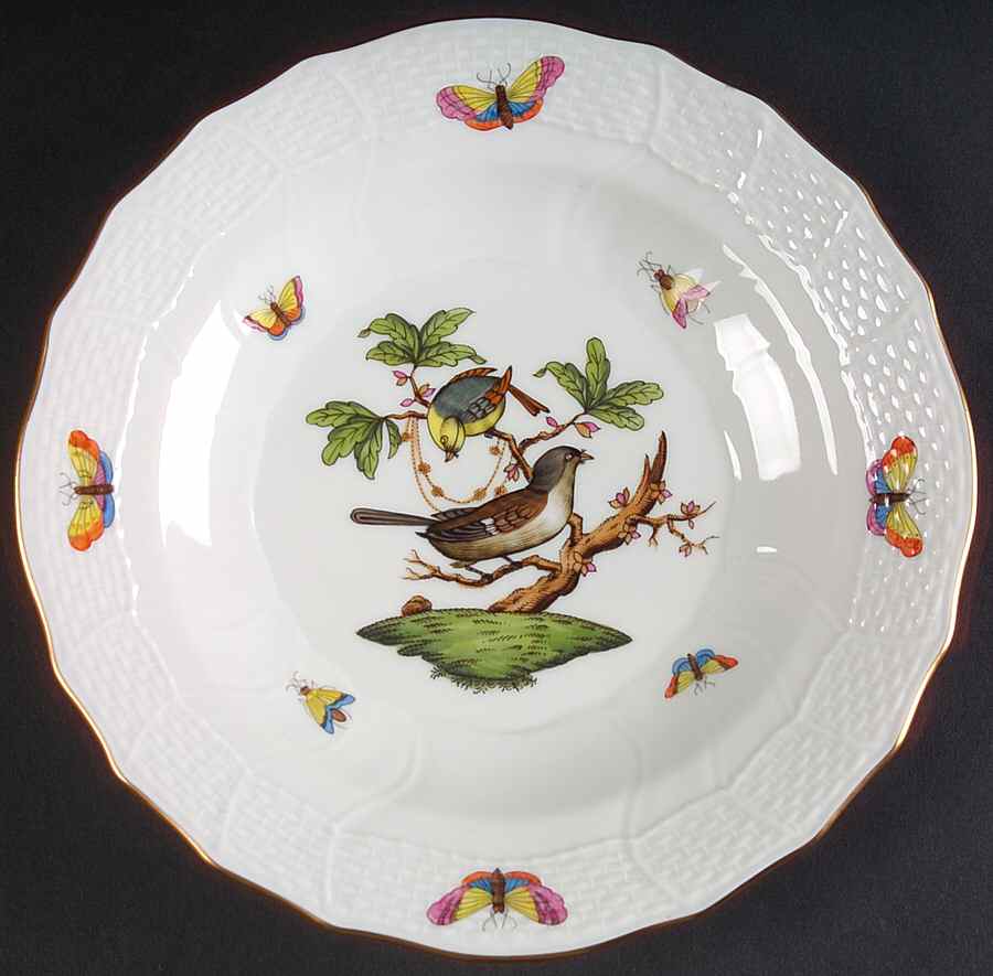 Rothschild Bird (RO) Dessert/Pie Plate by Herend-1