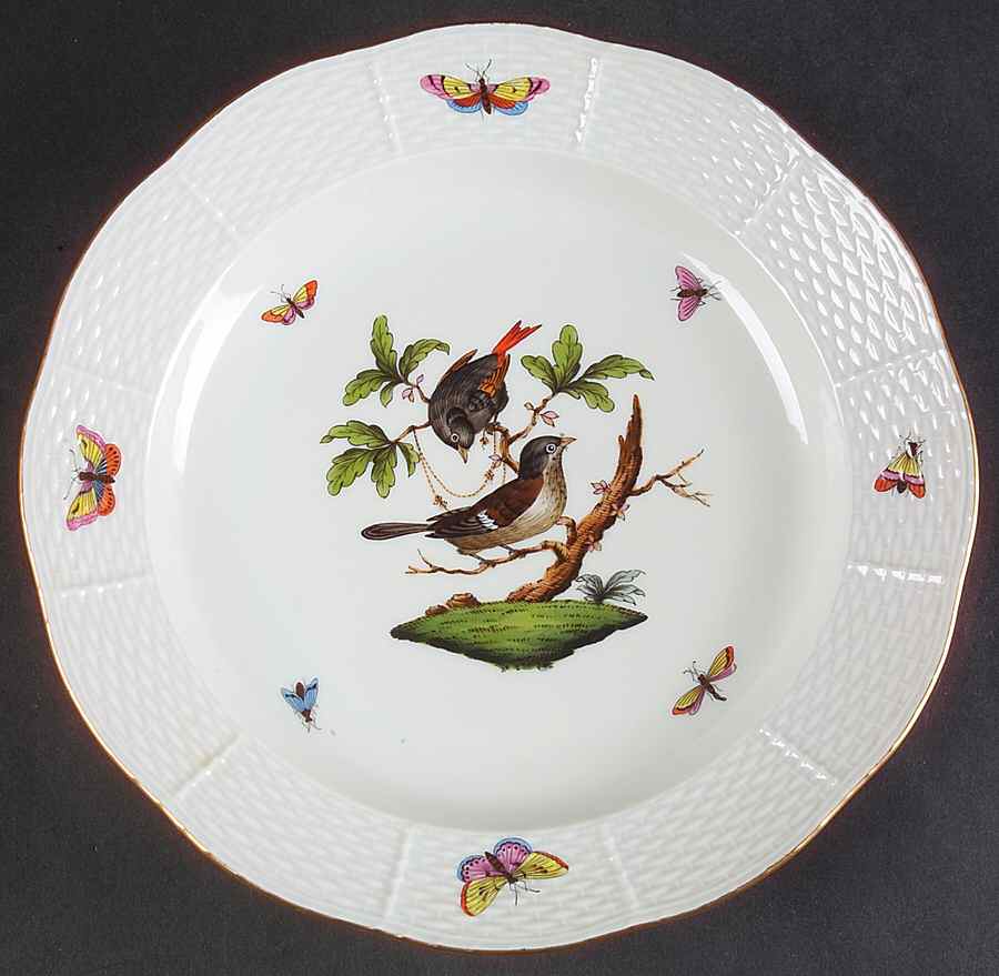 Rothschild Bird (RO) Dinner Plate by Herend-1