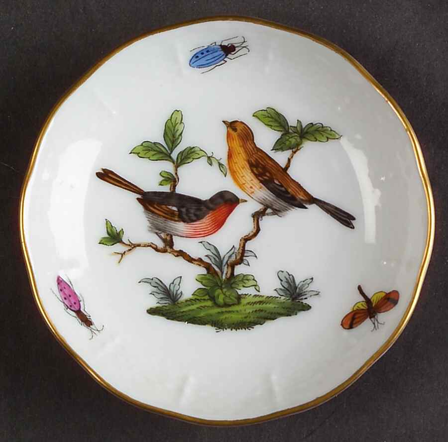 Rothschild Bird (RO) Butter Pat by Herend-1