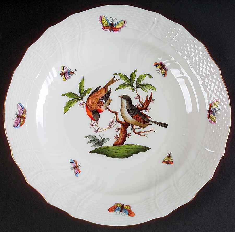 Rothschild Bird (RO) Luncheon Plate by Herend-1