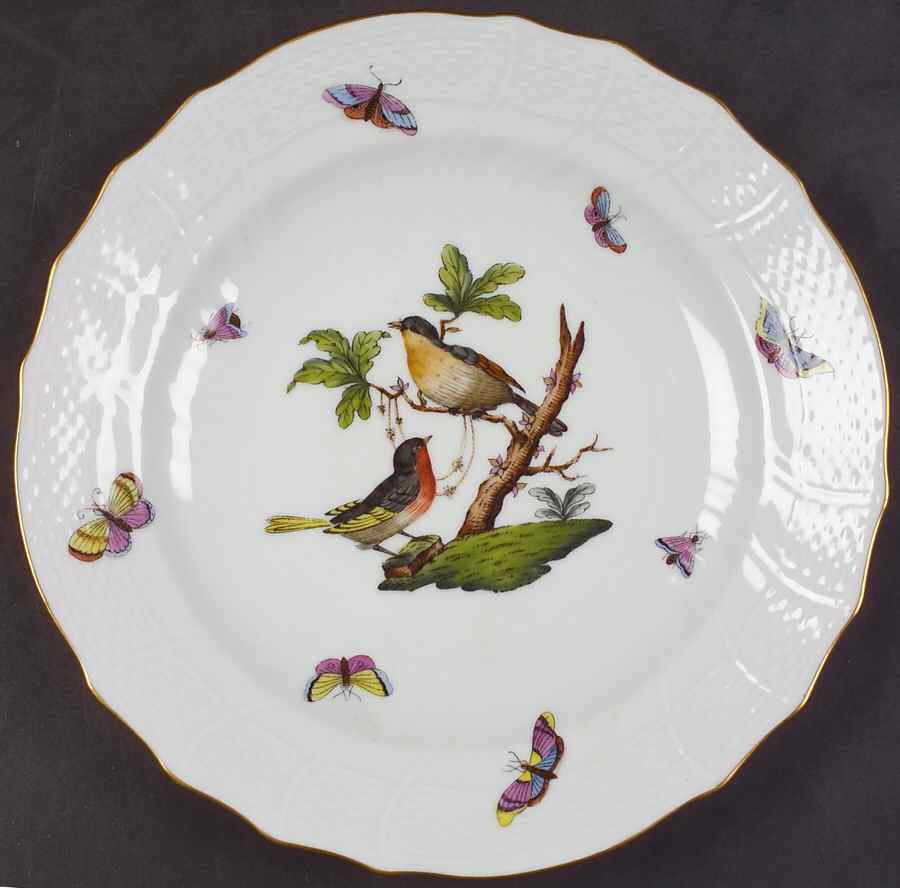 Rothschild Bird (RO) Luncheon Plate by Herend-1