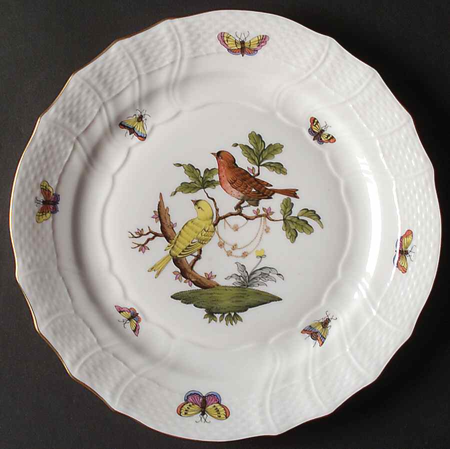 Rothschild Bird (RO) Luncheon Plate by Herend-1