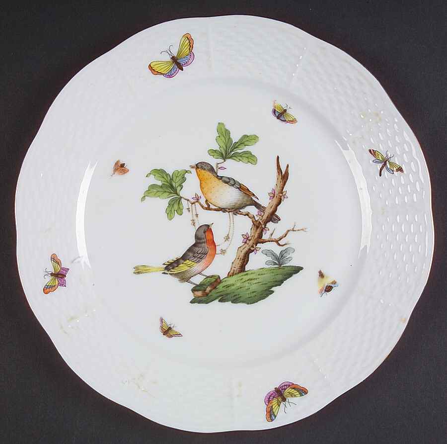 Rothschild Bird (RO) Luncheon Plate by Herend-1