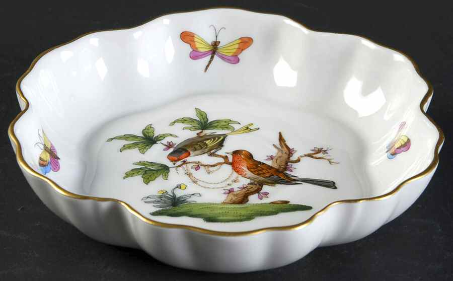 Rothschild Bird (RO) 5" Melon Bowl by Herend-1