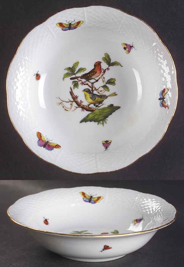 Rothschild Bird (RO) Oatmeal Bowl by Herend-1