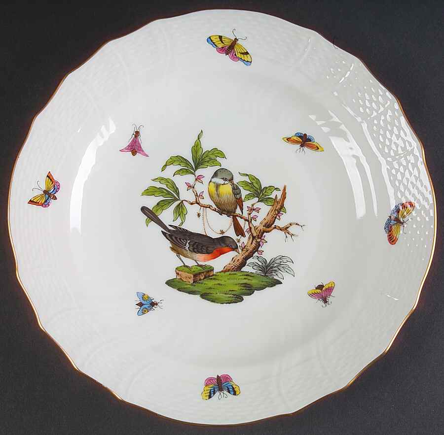 Rothschild Bird (RO) Luncheon Plate by Herend-1