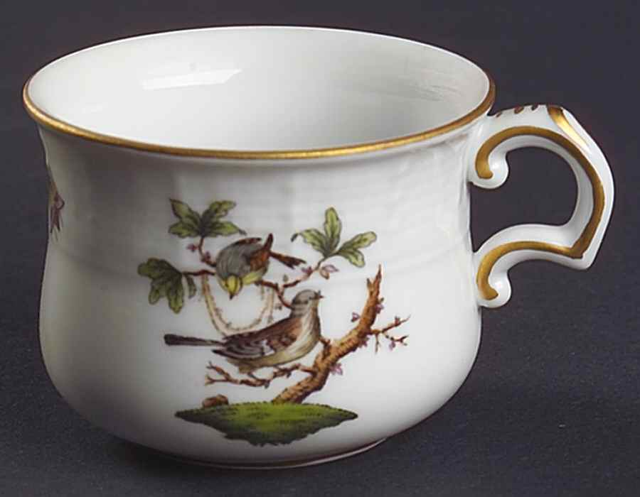Rothschild Bird (RO) Pot de Creme (2 Pc)-Base Only by Herend-1