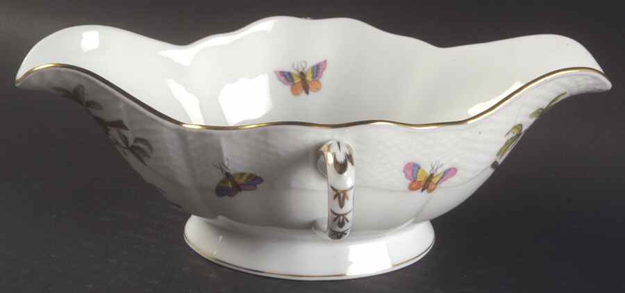 Rothschild Bird (RO) Open Sauce Boat by Herend-1