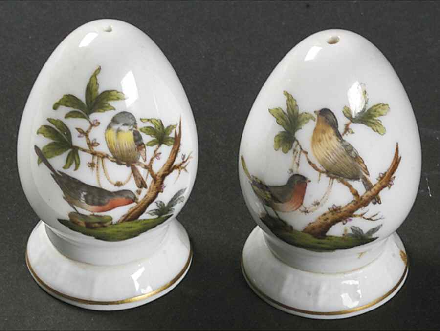 Rothschild Bird (RO) Salt & Pepper Set by Herend-1